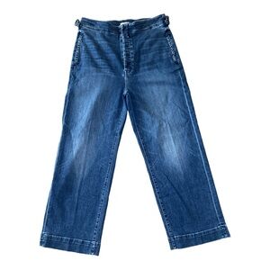 Mother Denim The Cinch Greaser Ankle High Rise Women 33 Jean Wide Leg Casual